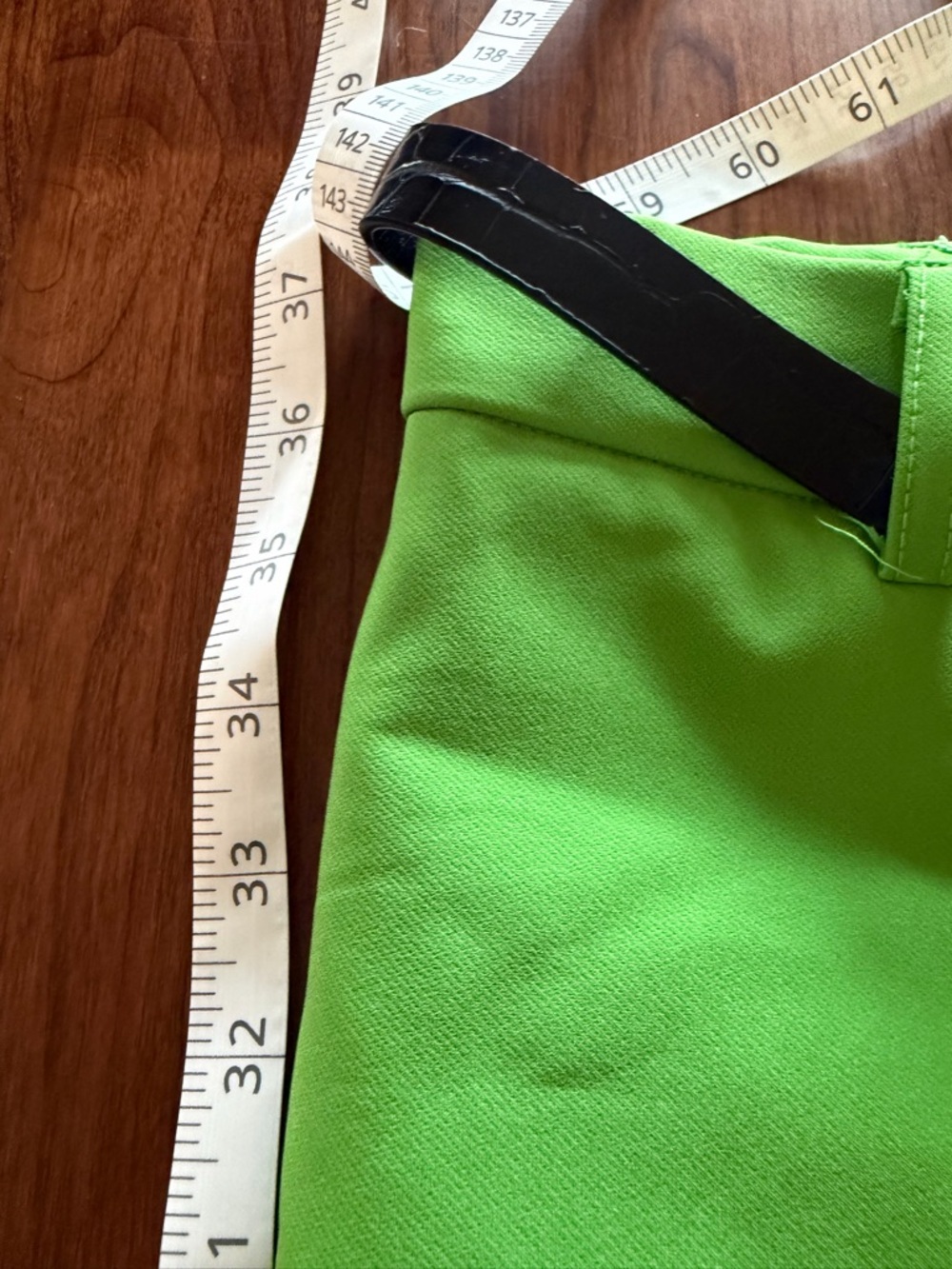 Nicole Miller Lime Green Kick Flare Pants NWT L - Picture 3 of 7